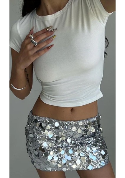 Bisiklet Yaka Basic Kısa Kollu Esnek Body indirimleri