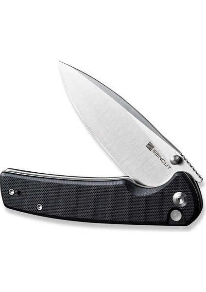Sachse Flipper & Button Lock & Thumb Stud Knife G10 Black Handle Çakı fırsatları