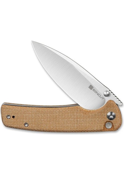 Sachse Flipper & Button Lock & Thumb Stud Knife Micarta Handle Çakı fırsatları