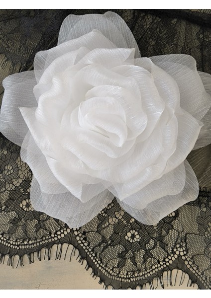 Broş/şifon Kumaş Çiçek Broş/iğneli Broş (18 Cm) fiyatları