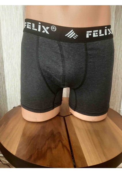 Antrasit Rengi %100 Pamuk Rahat Kullanışlı Erkek Boxer