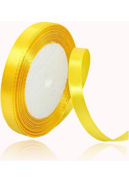 Sarı Saten Kurdele 2 cm 10 Metre
