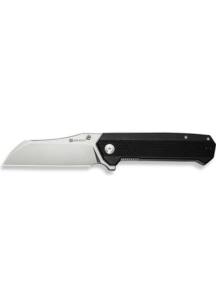 Draxor Flipper & Thumb Stud Knife G10 Black Handle Çakı