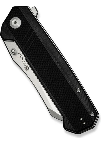 Draxor Flipper & Thumb Stud Knife G10 Black Handle Çakı indirimleri