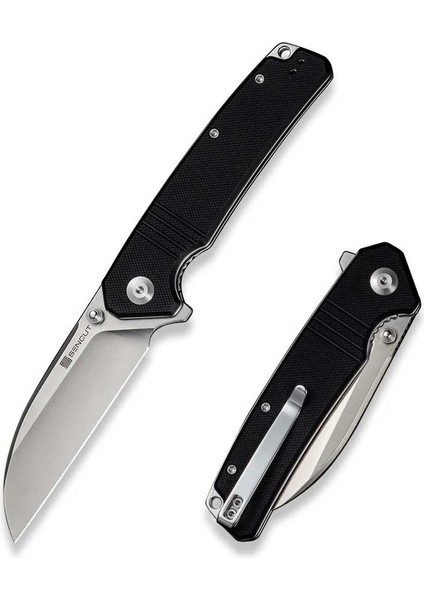 Awassi Flipper & Thumb Stud Knife Black G10 Handle Çakı fiyatları
