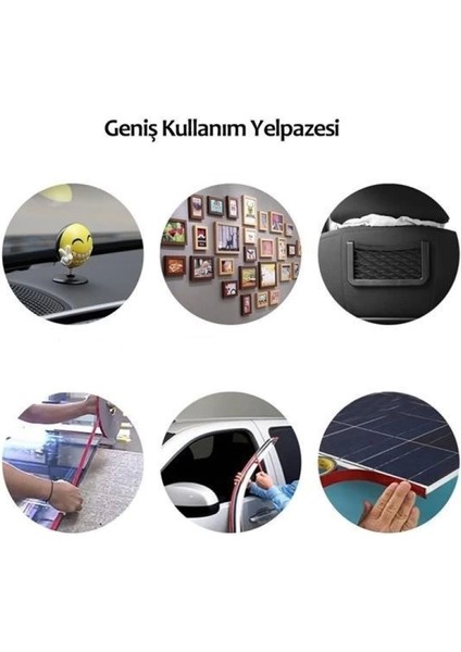 2 Metre Güçlü Yapışkanlı Çift Taraflı Slikon Pratik Şeffaf Bant fırsatları