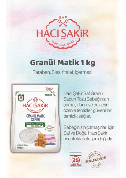 3 Adet 1 kg Granül Matik Çamaşır Deterjanı ve Rosie modelleri