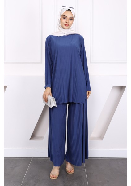 Indigo Piliseli Sandy Tunik Pantolon Takım fiyatları