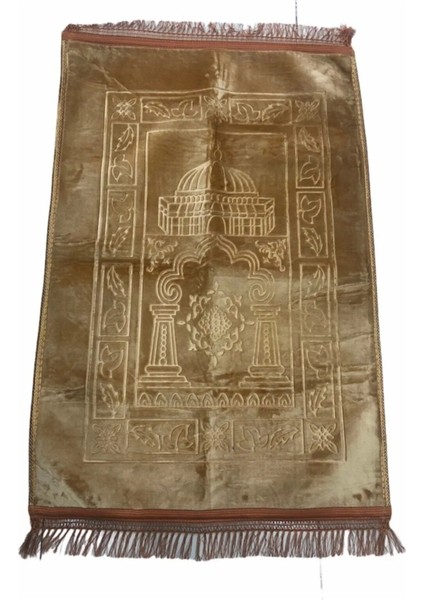 Lüks Kalın Yumuşak Peluş Seccade Kaydırmaz Taban Çeyizlik Hediye