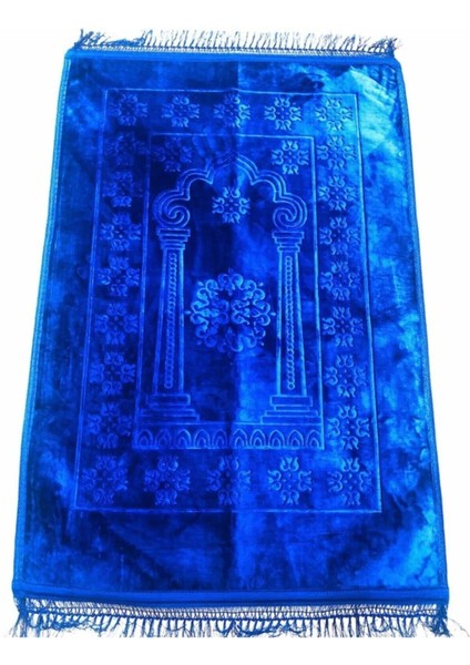 Lüks Kalın Yumuşak Peluş Seccade Kaydırmaz Taban Çeyizlik Hediye