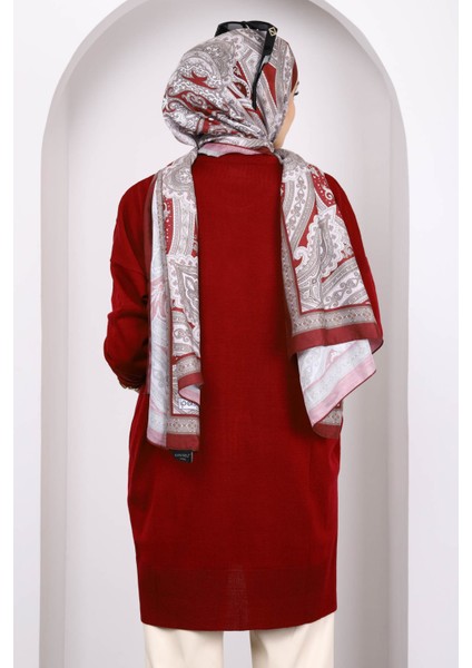 Bordo Merserize Salaş Triko Tunik fırsatları