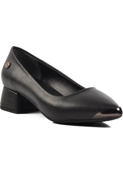 PC-54234 Z Siyah Kadın Topuklu Ayakkabı
