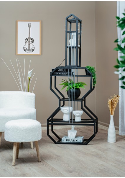 Gitar Ünite 6 Raflı Metal Gövdeli Çok Amaçlı Ev ve Ofis Düzenleyici