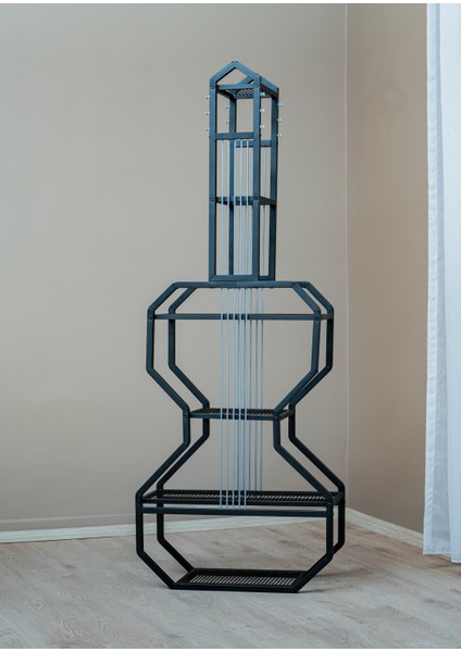 Gitar Ünite 6 Raflı Metal Gövdeli Çok Amaçlı Ev ve Ofis Düzenleyici