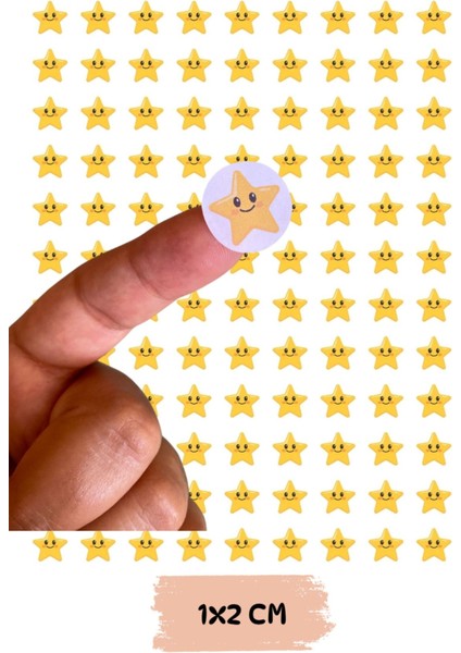 Öğretmenler Için Yıldız Etiketi Star Sticker 1 Sayfa 108 Adet 1,2cm Ebat fiyatları