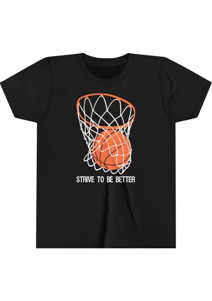 Çocuk Unisex Baskılı T-Shirt - Siyah