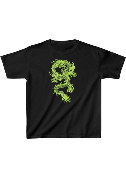 Çocuk Unisex Baskılı T-Shirt - Siyah fiyatları