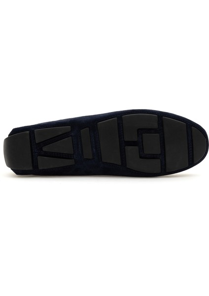 Erkek Lacivert Süet Loafer Ayakkabı 50308457-VR033