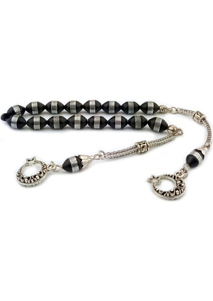 Pirinç Işlemeli Arpa Kesim 16'lı Kuka Zaza Tesbih