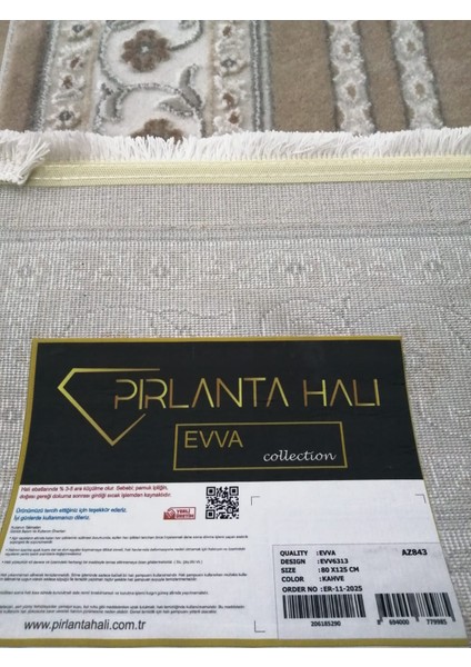 Evva Halı Seccade Parlak Yumuşak Dokulu Kadifemsi Yüzey 77X125 cm indirimleri