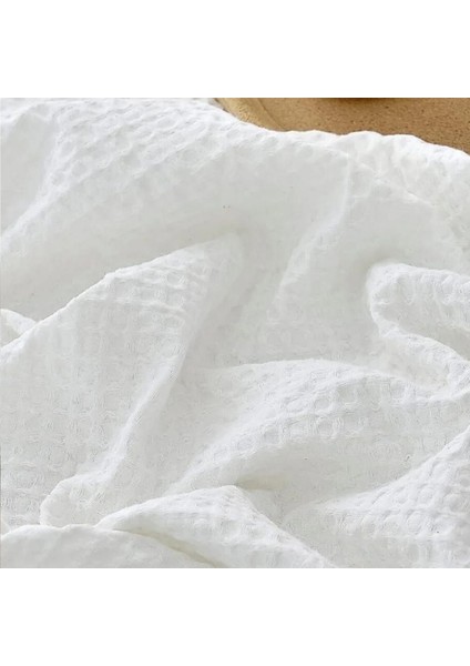 Çift Kişilik Beyaz Saçaklı Waffle Otel Pikesi fiyatları