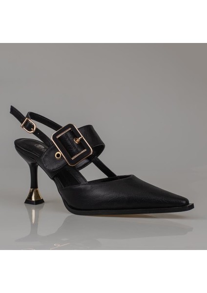 Siyah Suni Deri Kemerli Kadın Klasik Ayakkabı fiyatları