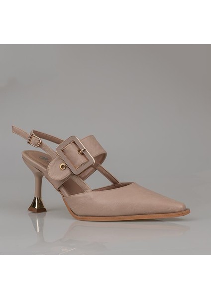 Kahverengi Suni Deri Kemerli Kadın Klasik Ayakkabı fiyatları