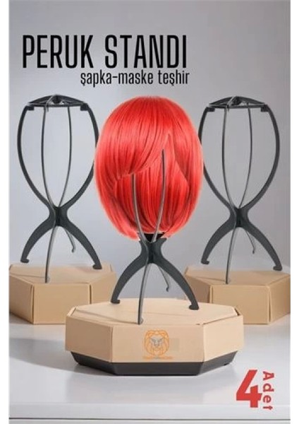 Peruk Standı 4 Adet