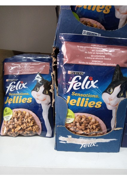 Felix Kedi Yaş Mama Somonlu 20'li Paket