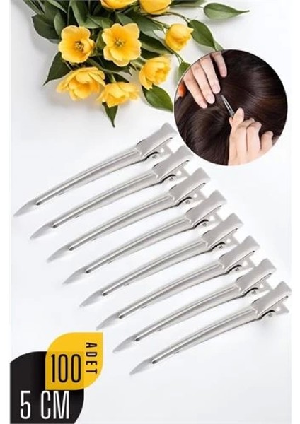 Saç Klipsi Metal Toka 100 Adet Absolute Design
