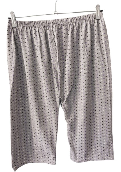 Büyük Beden Esnek Kapri Desenli Şort modelleri