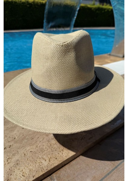 Kovboy Hasır Şapka Kahverengi modelleri