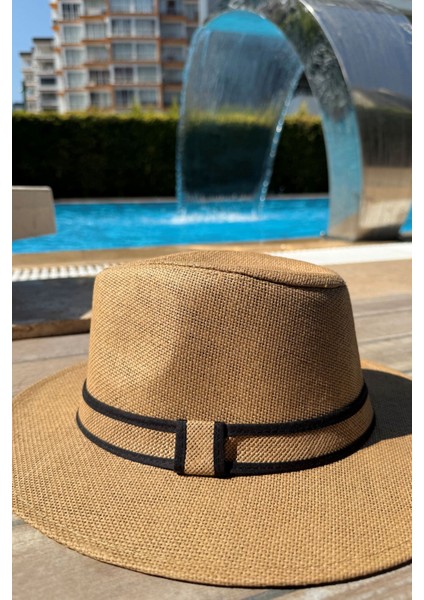 Kovboy Hasır Şapka Kahverengi