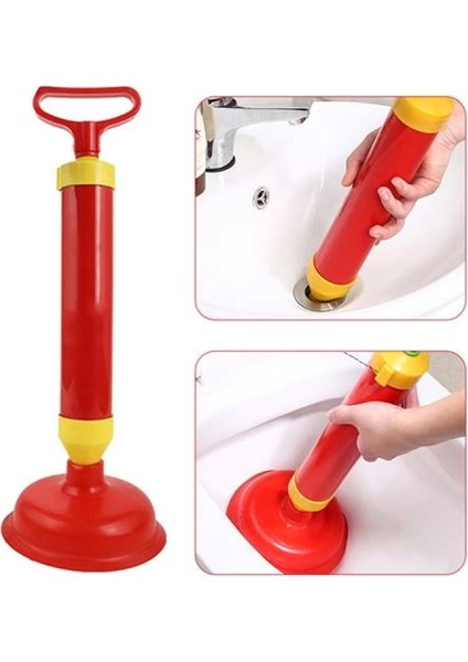Unblocker Pistonlu Klozet Lavabo Gider Açıcı Pompa