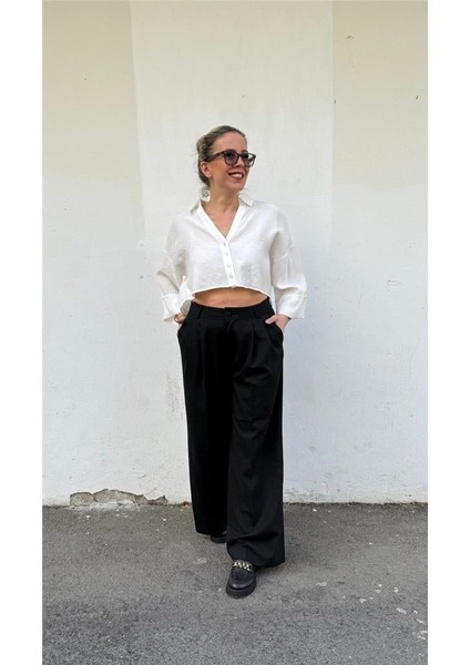 Beli Üçgen Dikim Palazzo Pantolon