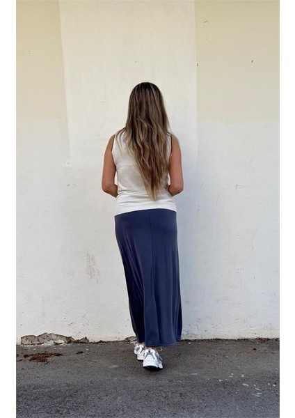 Süet Dokulu Kloş Etek modelleri