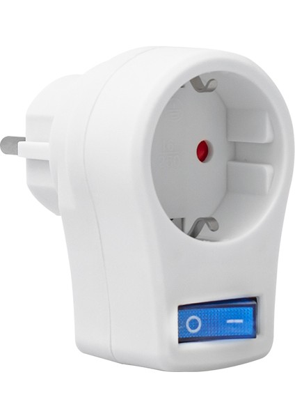 Yüksek Kaliteli Akım ve Çocuk Korumalı Tekli Priz 2510 Watt Anahtarlı LED Işıklı 10 Amper modelleri