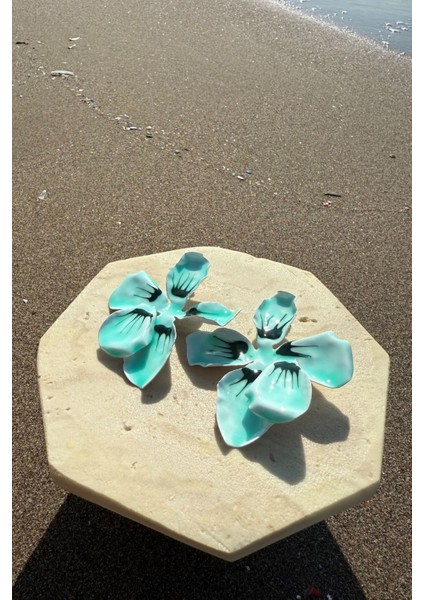 Renkli Maksi Çiçek Küpe Sarı modelleri