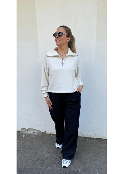 Fermuar Detaylı Kazak