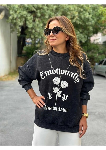 Baskı Detaylı Zincirli Şardonlu Sweat fiyatları