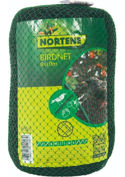 Intermas 120018 Bırdnet 8×10 M 18×18 mm Uv Filtreli Kuştan Koruma Ağı Paketli (Pp)
