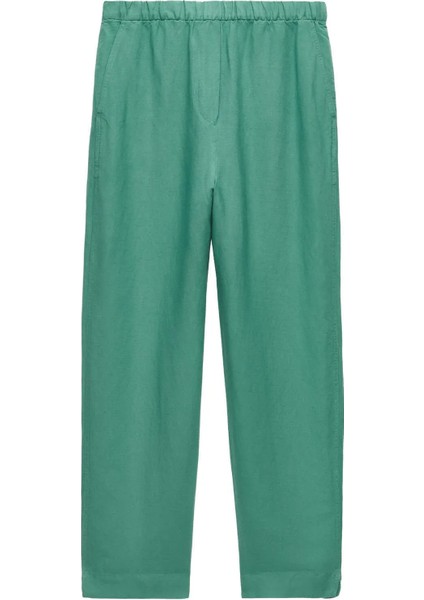 Keten Slim Fit Pantolon