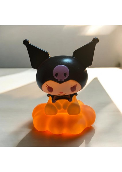 Kuromi Figürlü Gece Lambası – Siyah Tonlu