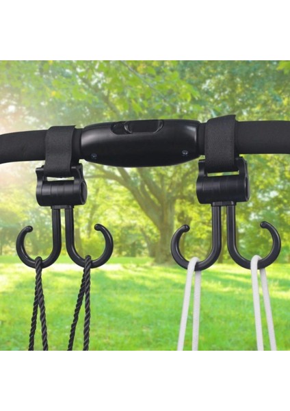 2li Bebek Arabasına Uyumlu Cırtlı Eşya Taşıma Aparatı 360 Derece Dönebilen Plastik Kanca indirimleri