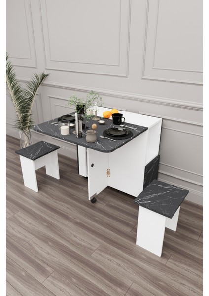 Mutfak Masası Yemek Masası 4 Tabureli Çok Amaçlı Mutfak Masası fiyatları