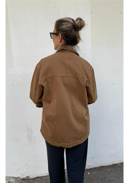 Camel Büyük Cepli Kot Ceket fırsatları