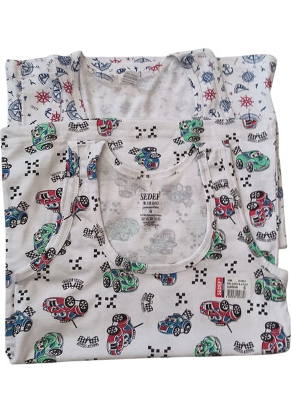 3'lü Erkek Çocuk Desenli Esnek Atlet fiyatları