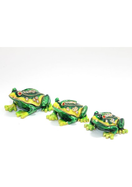 Taşlı 3'lü Kurbağa Seti