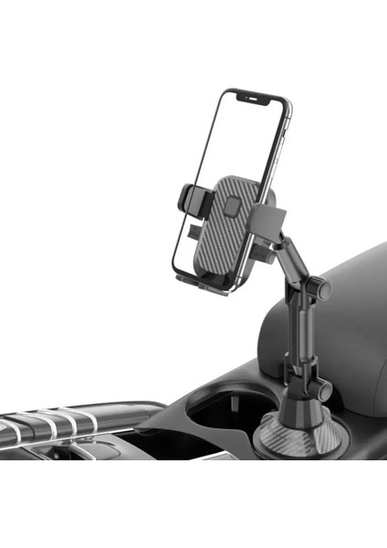 Teleskopik Araç Bardak Yerine Giren Telefon Tutucu