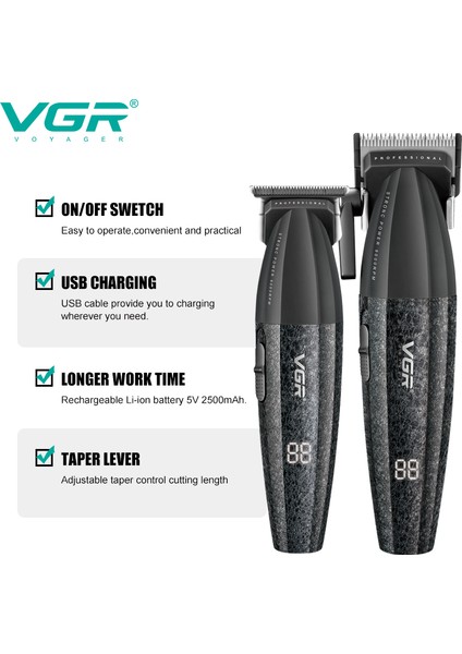V-640 Profesyonel Saç Kesme Makinesi modelleri